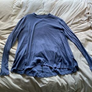Free People Mock Neck Ribbed Long Sleeve